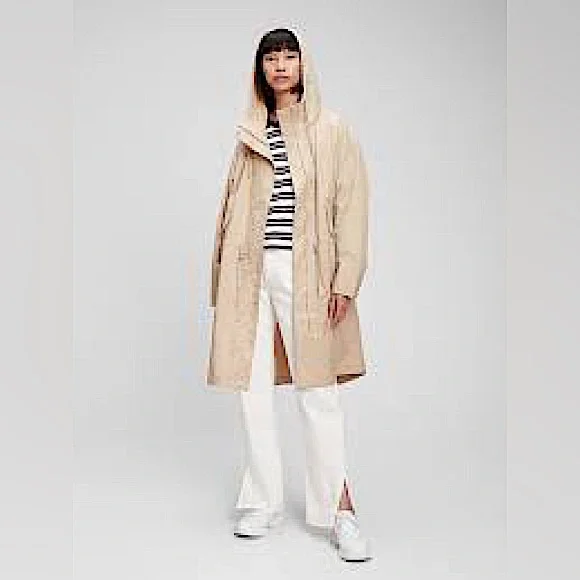 Gap Oversized Anorak Parka Rain Jacket